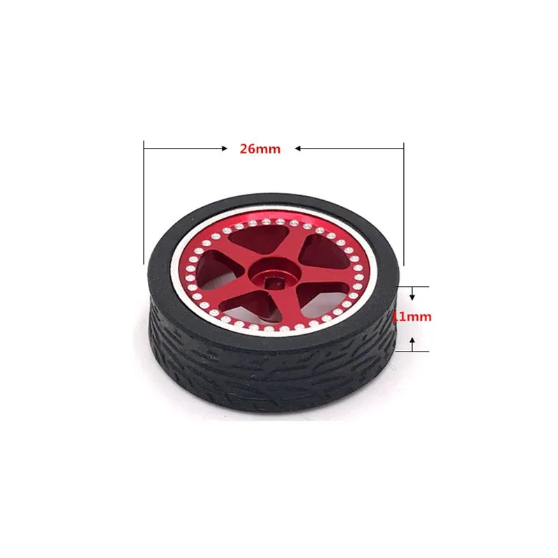 WLtoys 284010 284131 k989 k969 MINI-Q MINI-Z MINI-D RC 1/28 Metal wheel tire parts for remote control cars