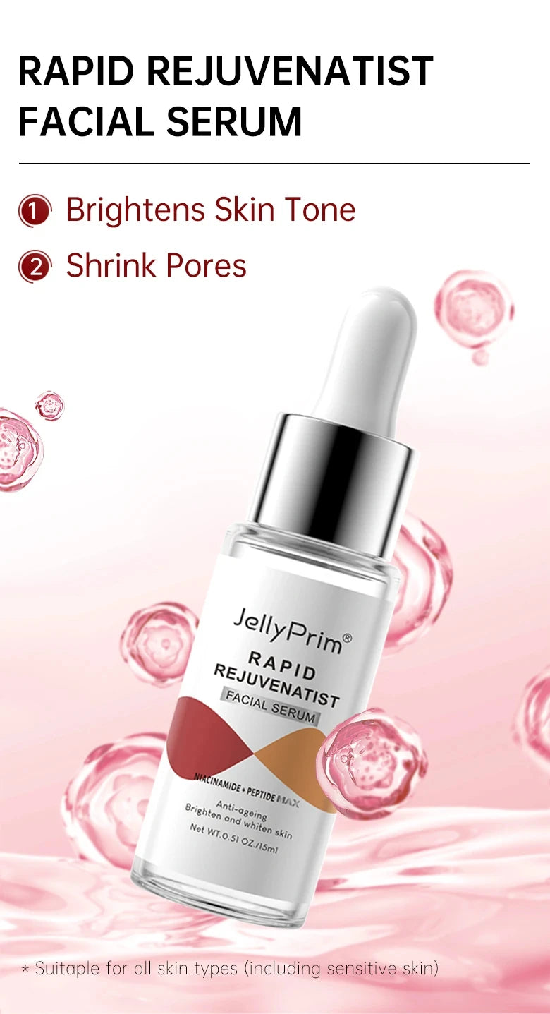 Niacinamide Whitening Face Serum Dark Spot Removal Moisturizing Shrinking Pore Hyaluronic Acid Nourishing Facial Skin Care