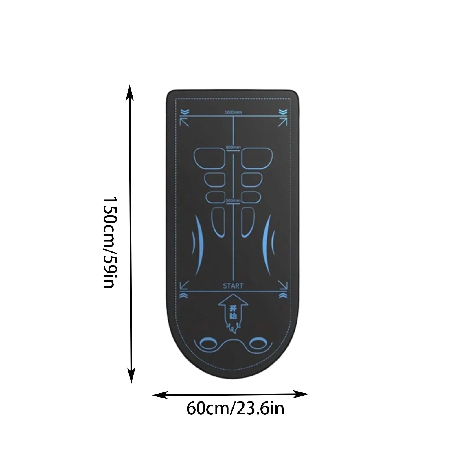 Yoga Mat For Abdominal Wheel Home Anti-Slip Shock Absorber Mute Fitness Exercise Floor Mat Reusable Thickened Kneeling Mat