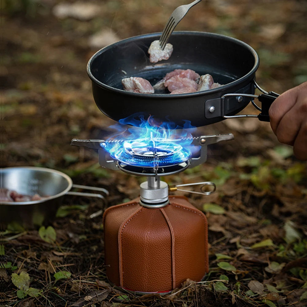Portable Outdoor Camping Gas Stove with Adjustable Flame Small