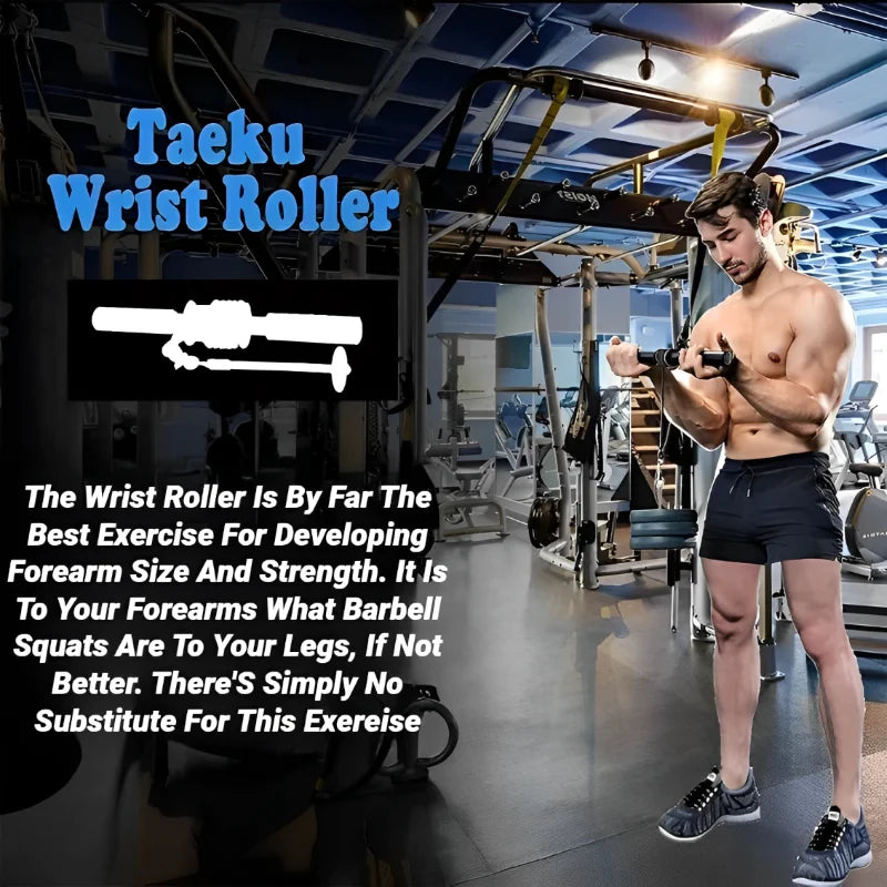 Wrist Forearm Blaster Arm Muscle Strength Trainer Exerciser Roller With Hand Grip Fitness Equipment Home Weight Fighting