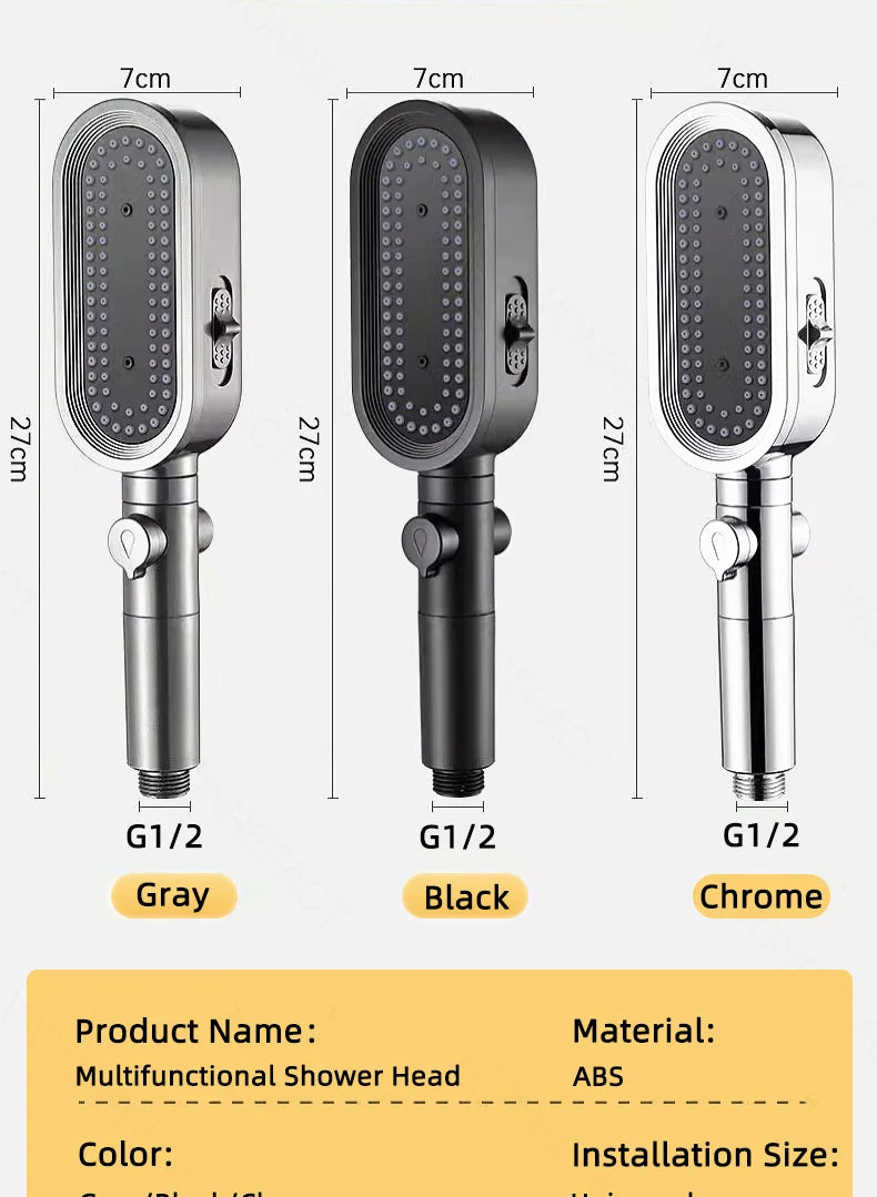 High Pressure Shower Head Handheld Shower Head Bathroom Pressurized Shower Head Filter Element Filters Water Quality Accessories
