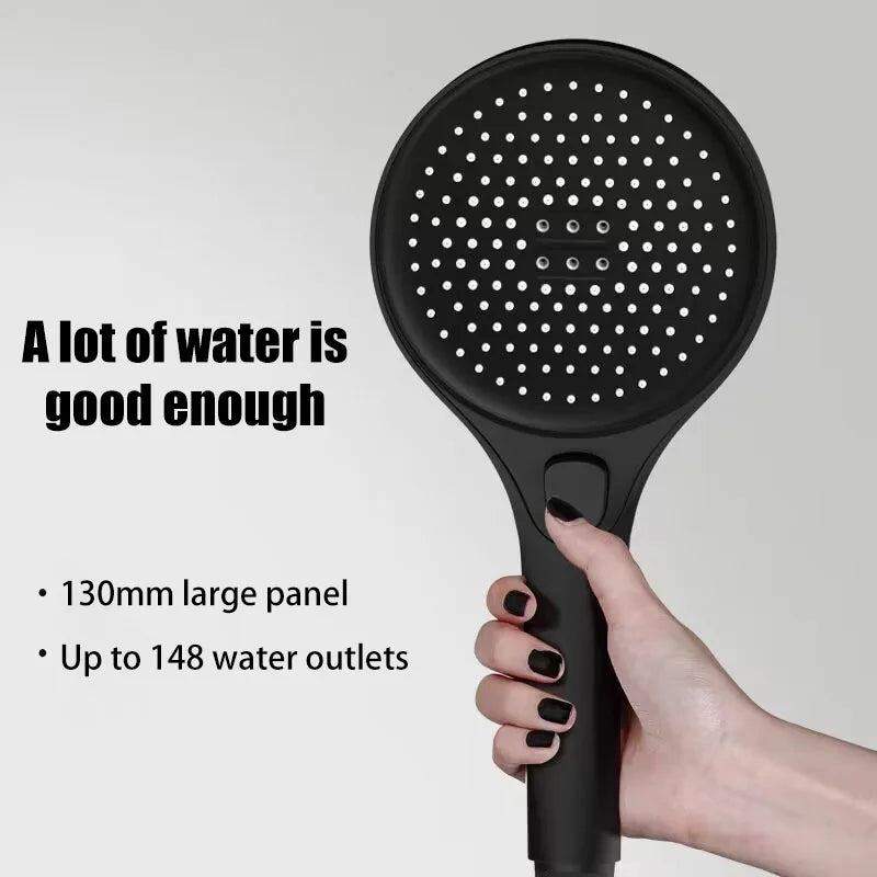 Showerhead 3 modes shower for bathroom items large panel accessories knobs showers replete portable heads parts fixture home