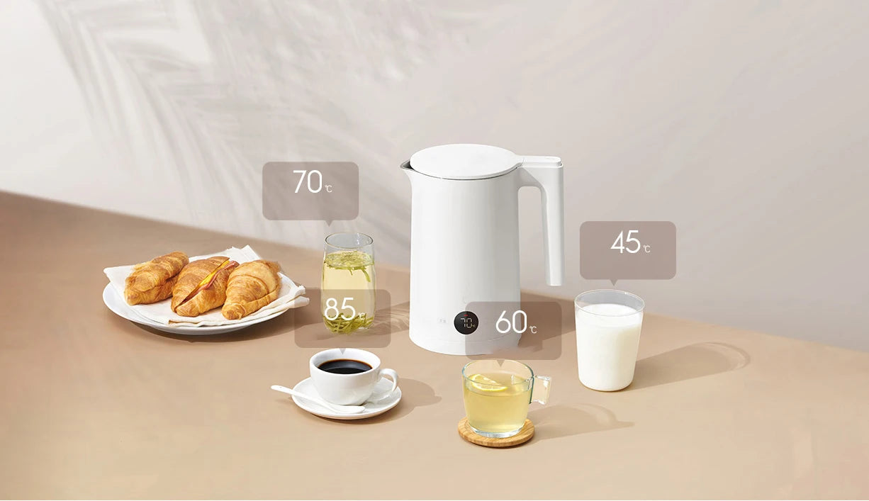 XIAOMI MIJIA Constant Temperature Electric Kettles 2 Stainless Steel 1800W LED Display Four Thermos Modes 220V Kettle Tea Coffee