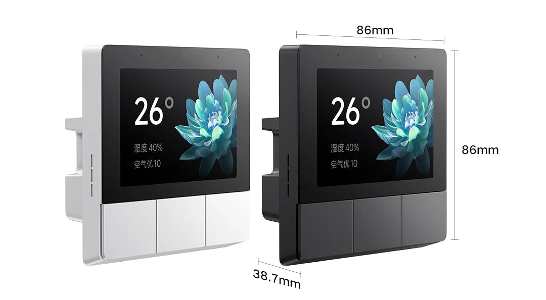 Xiaomi Smart Home Panel 3.23" Touch Screen Switch Central Control Screen Built in Bluetooth Mesh Gateway Works with Mihome App