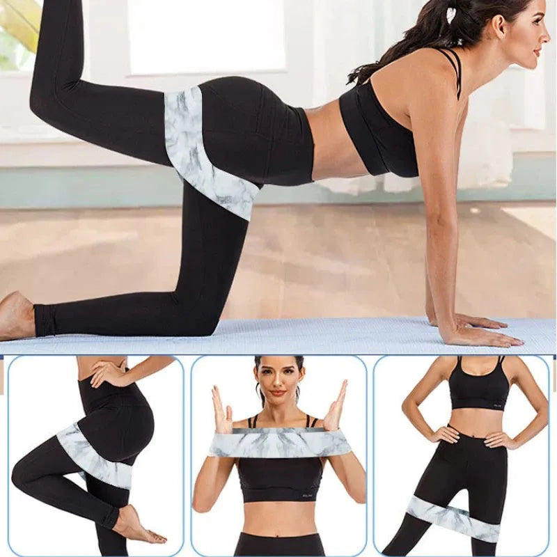 Fabric Squat Loop Resistance Hip Band Elastic Training Band Stretching Fitness Band Circular Yoga Fitness Equipment