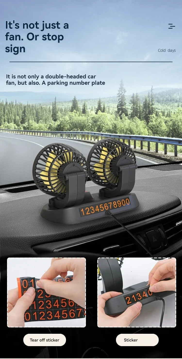 The sedan is a universal double-headed fan van with a large wind power electric fan for cooling
