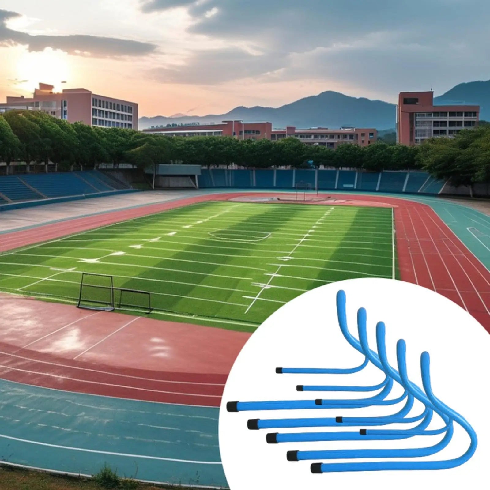 5 Pieces Agility Speed Training Hurdles Obstacles Speed Hurdles for Foot Exercise Soccer Hurdle Training Workout Outdoor Sports