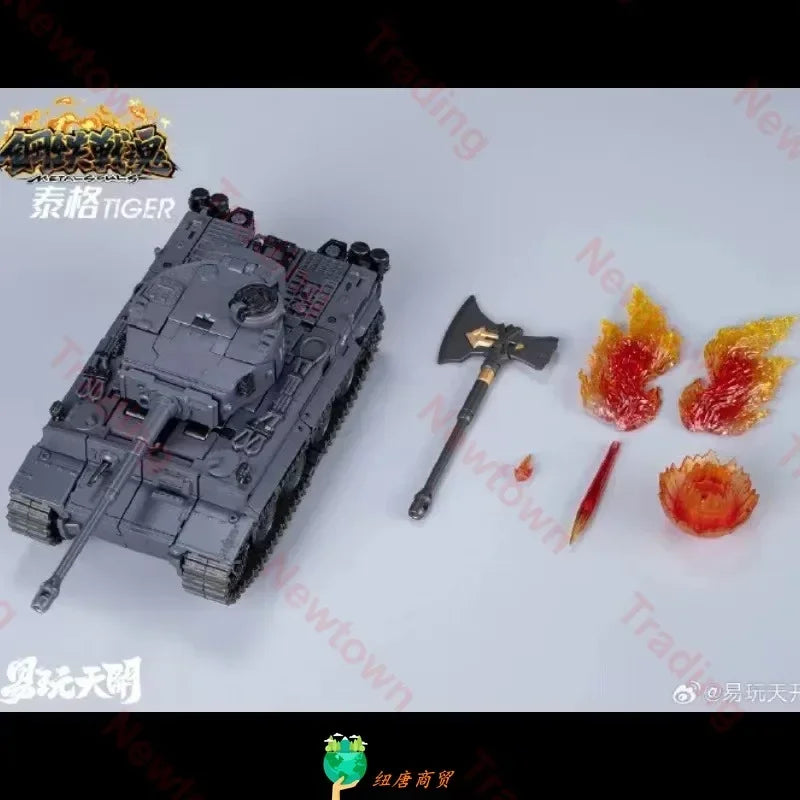 【IN STOCK NOW】TOYSEASY Transformation YW2412 YW-2412 Tiger Tank TETAL Steel War Soul Action Figure