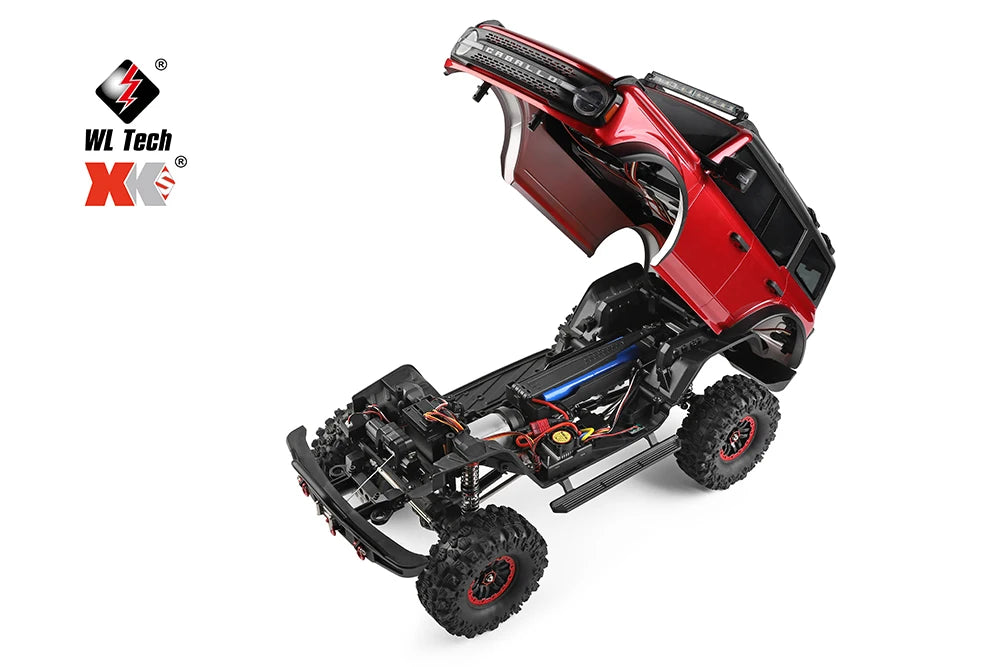 WLtoys 104020 1/10 Professional RC Car Off Road 4x4 2.4G 4WD Remote Control Cars 45 Minutes Working Time Climbing Car Adult Toy