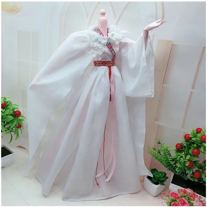 1/3 BJD Dolls Hanfu Clothes Chinese Traditional Costume for 60cm Princess Doll Long Skirt Fairy Dress Accessories Toys Gift Toys