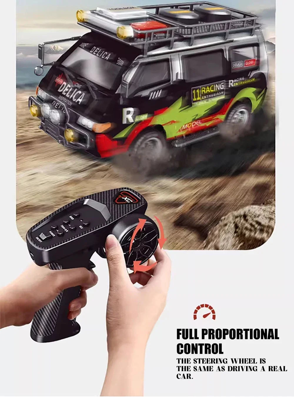1/24 RC Electric Model Car Rock Crawler Adult Children&