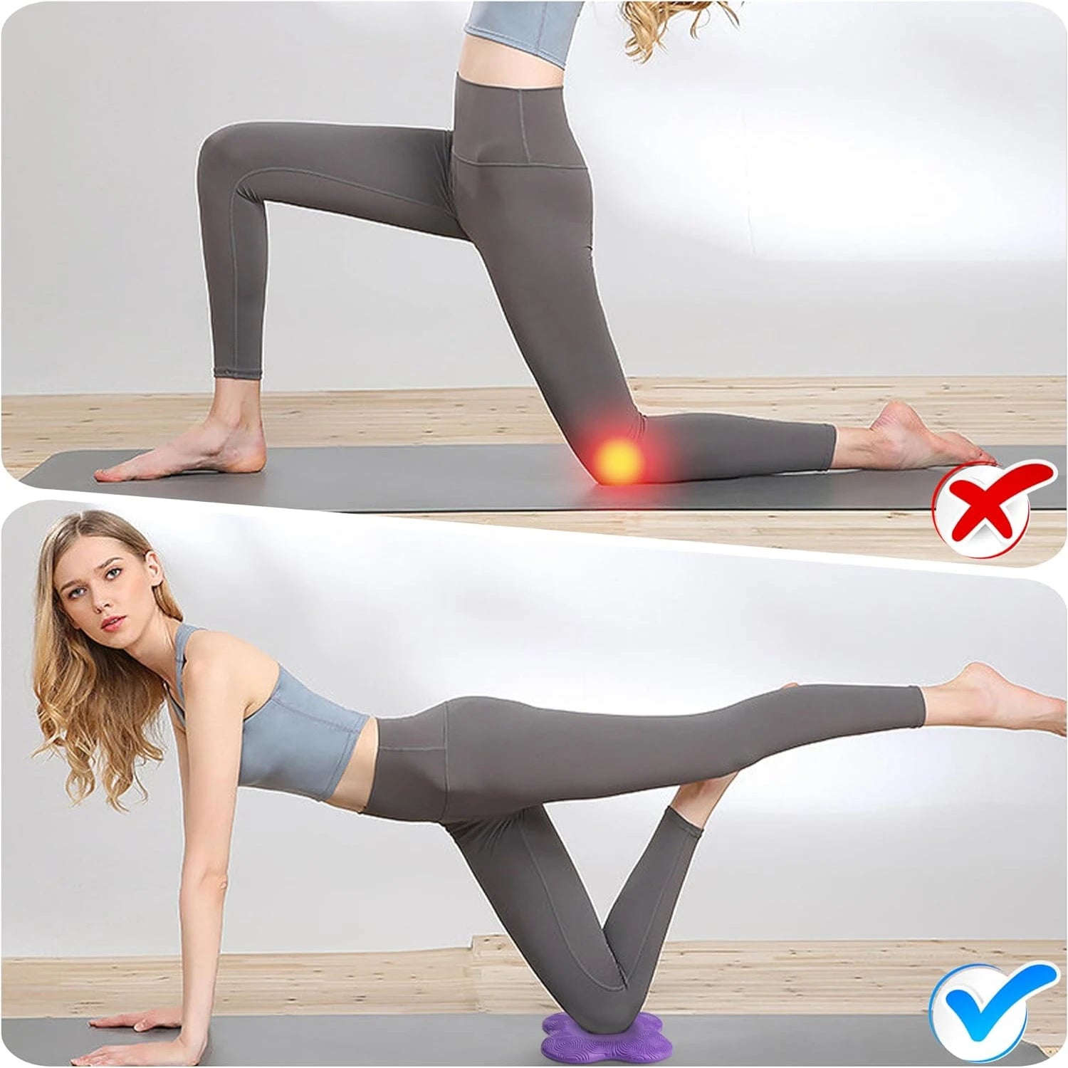 Yoga Knee Pads Set: Premium, Comfortable, and High-Quality - Enhance Your Practice with Essential Props for Optimal Comfort and