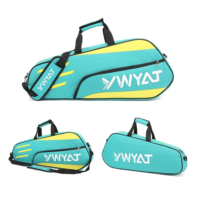 YWYAT Sports Bag Badminton Bag Single Shoulder 3 Rackets Backpack Tennis Badminton Racket Bag Thickened Nylon Beach Tennis Bag