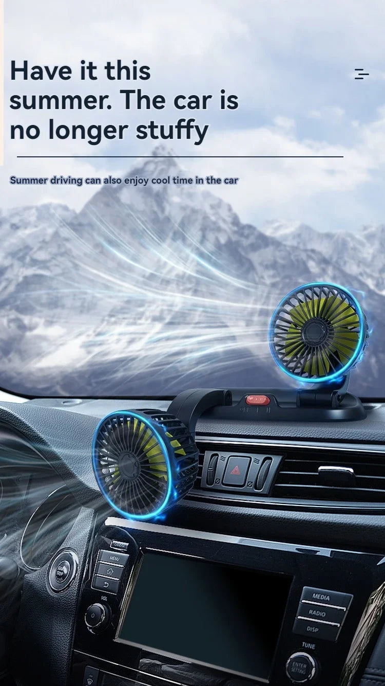 The sedan is a universal double-headed fan van with a large wind power electric fan for cooling