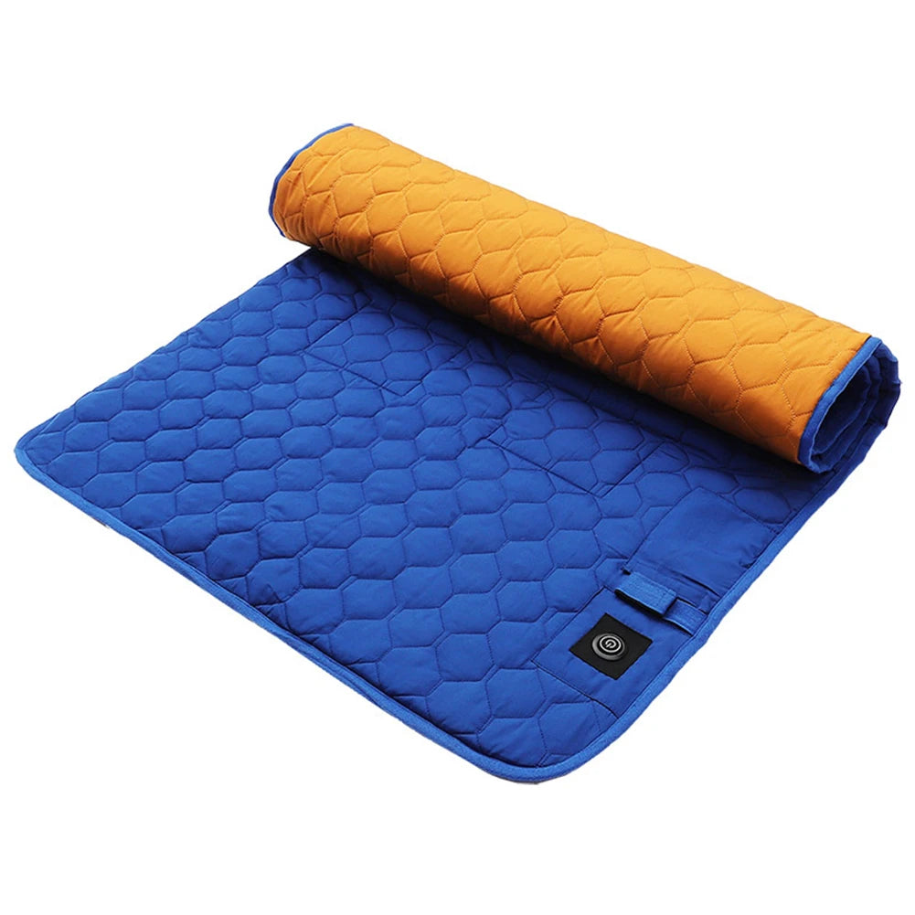 Winter Heating Mat USB Heating Sleeping Mat Camping Warming Mattress Temperature Warm Tent Sleeping Mat Foldable Sleeping Pad