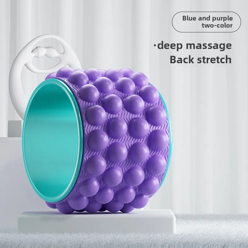 Yoga Wheel Back Shoulder Roller Massage Artifact Beginner Pilates Circle Professional Yoga Equipment Fitness Home Use