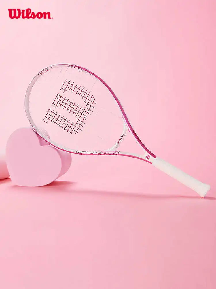 WILSON Original Tennis Rackets Single Play with Line Self-Practice Professional Beginner Elastic Tennis Racket Men Women Racket