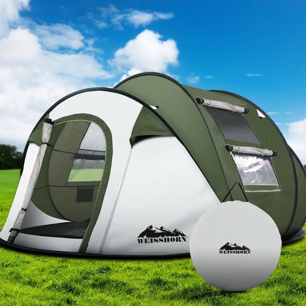 Weisshorn Instant Up Camping Tent 4-5 Person Pop up Tents Family