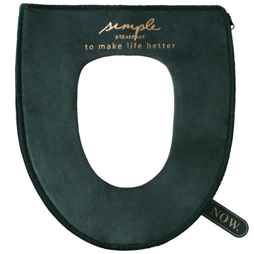 Thicken Washable Zipper Toilet Seats Cover Winter