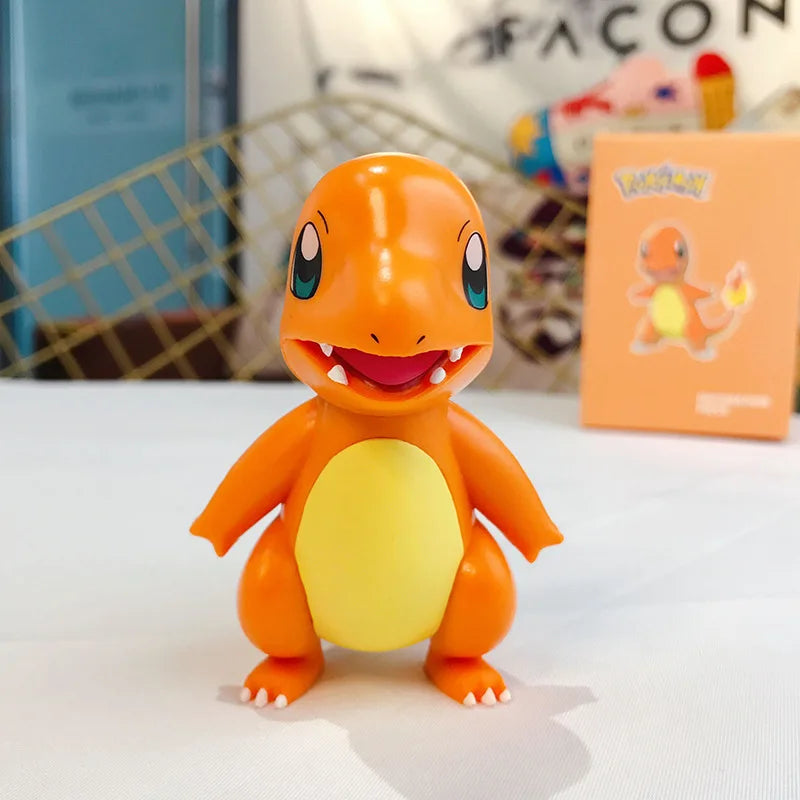 Pokemon Anime Action Figures Pikachu Toys Model Charmander Psyduck Squirtle Jigglypuff Bulbasaur Kawaii Collect Dolls Kids Gift