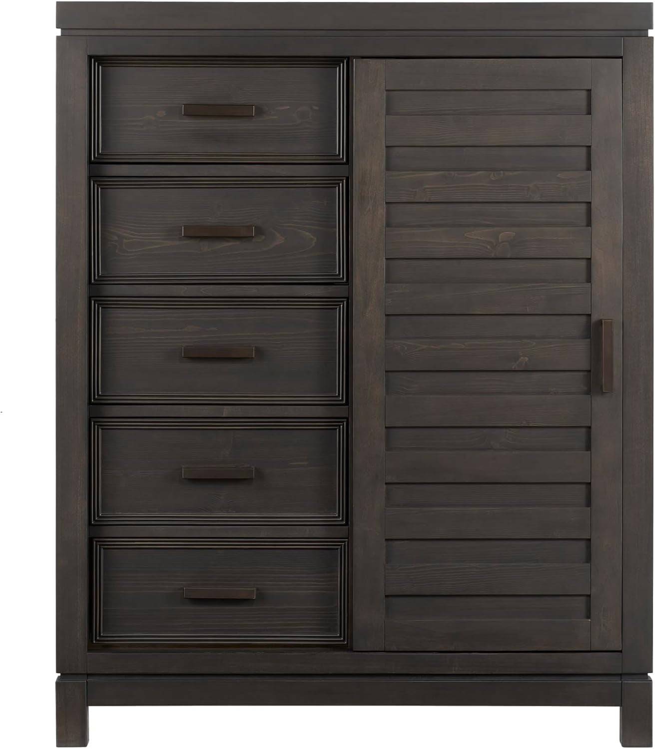 Manchester Premium Soft Close 5-Drawer Chifferobe with Adjustable