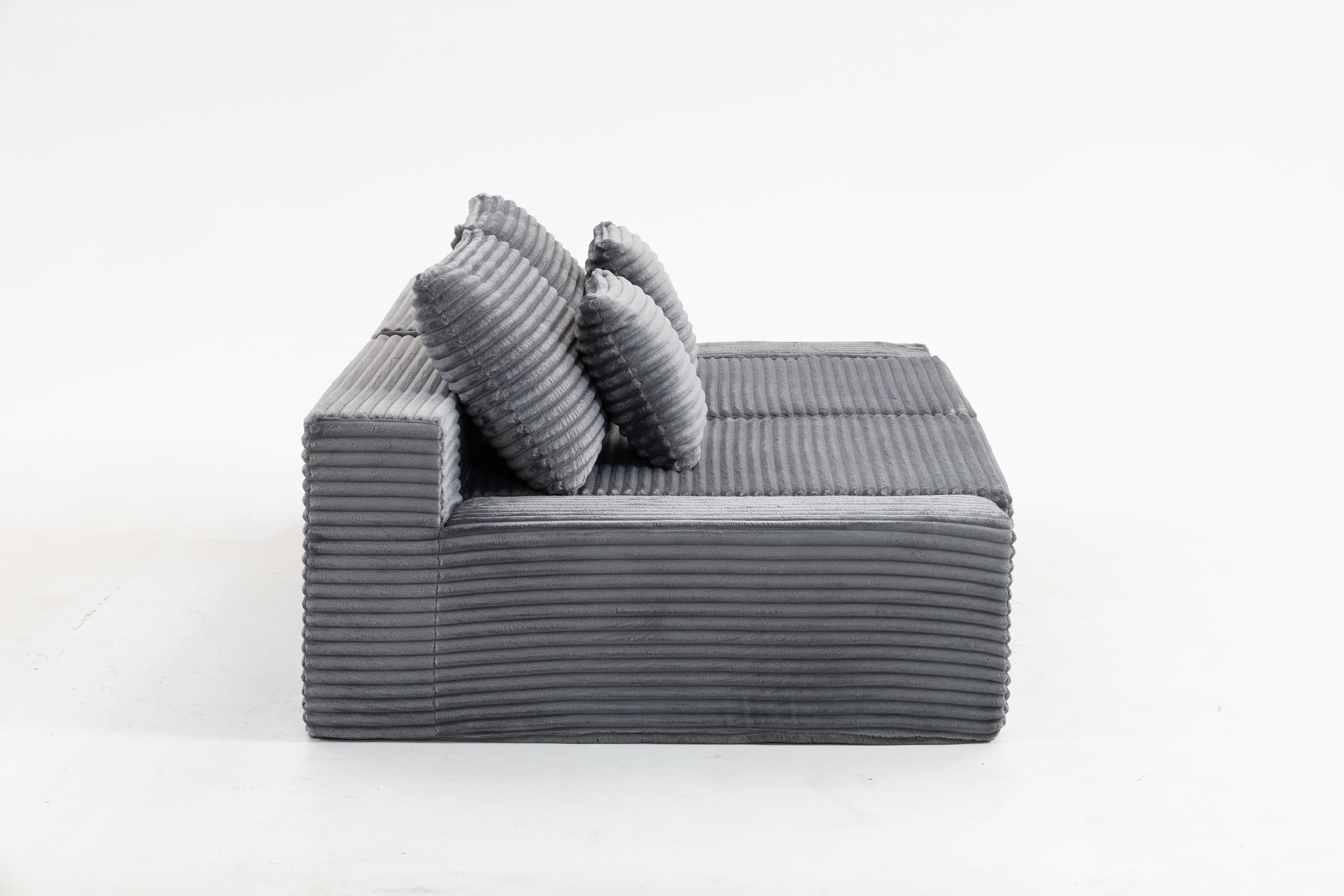 Double Lounge Chaise,Cloud Plush Sofa Bed,Upholstered Boneless Cloud