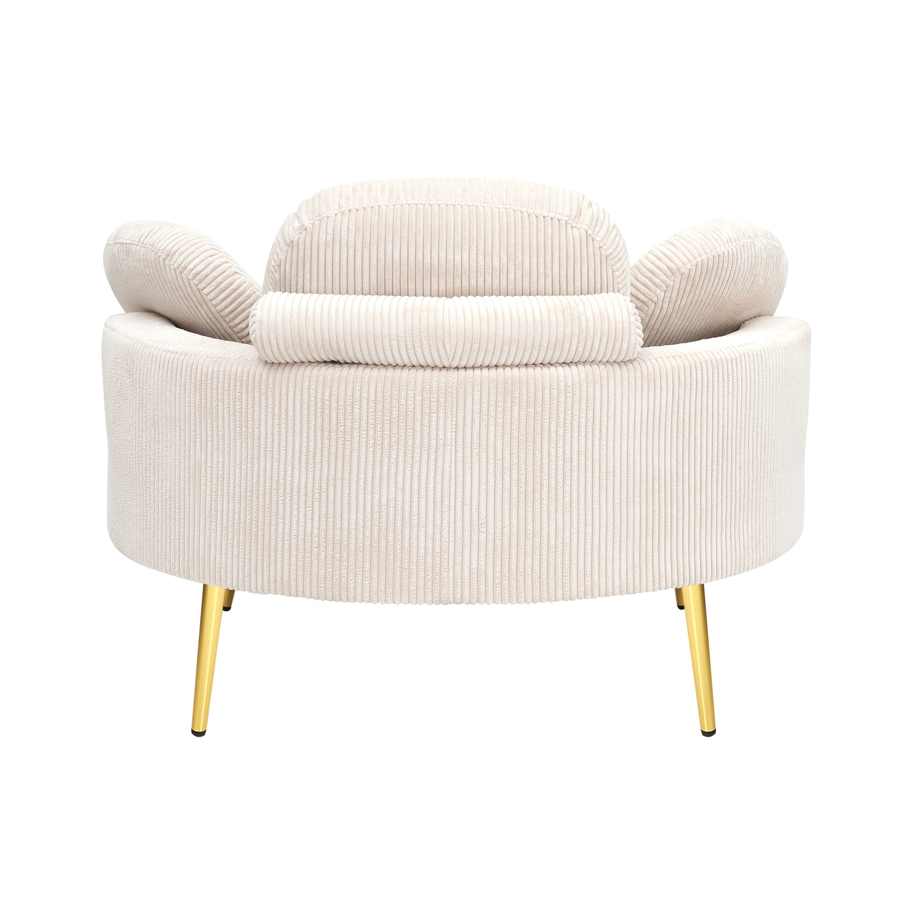 61 inches beige comfortable seat, small sofa with small end table,
