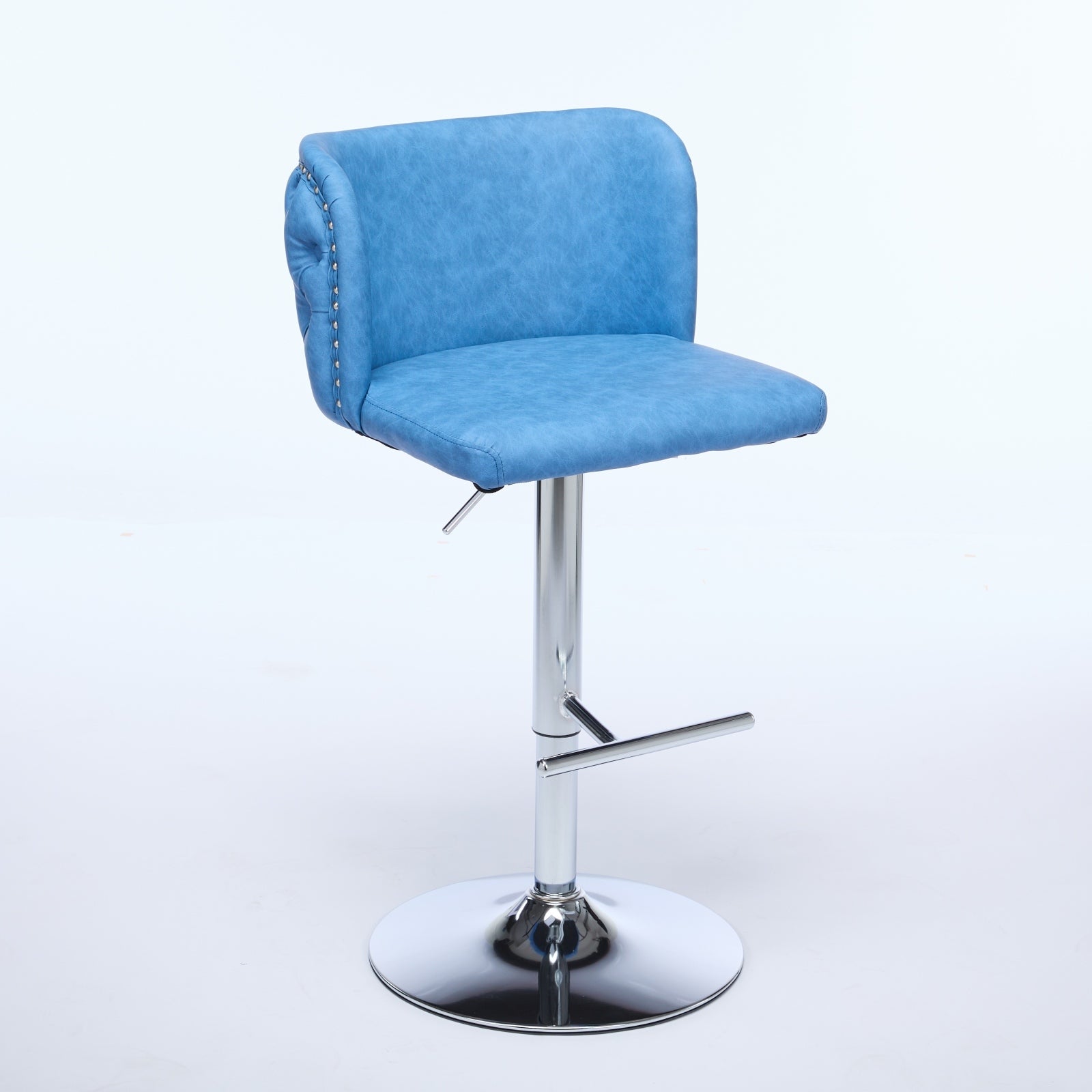 A&A Furniture,Swivel Barstools Adjusatble Seat Height With Chrome