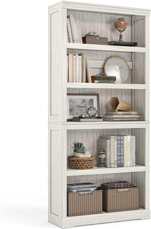 5-Shelf Bookcase, Bookshelves Floor Standing Display Storage Shelves