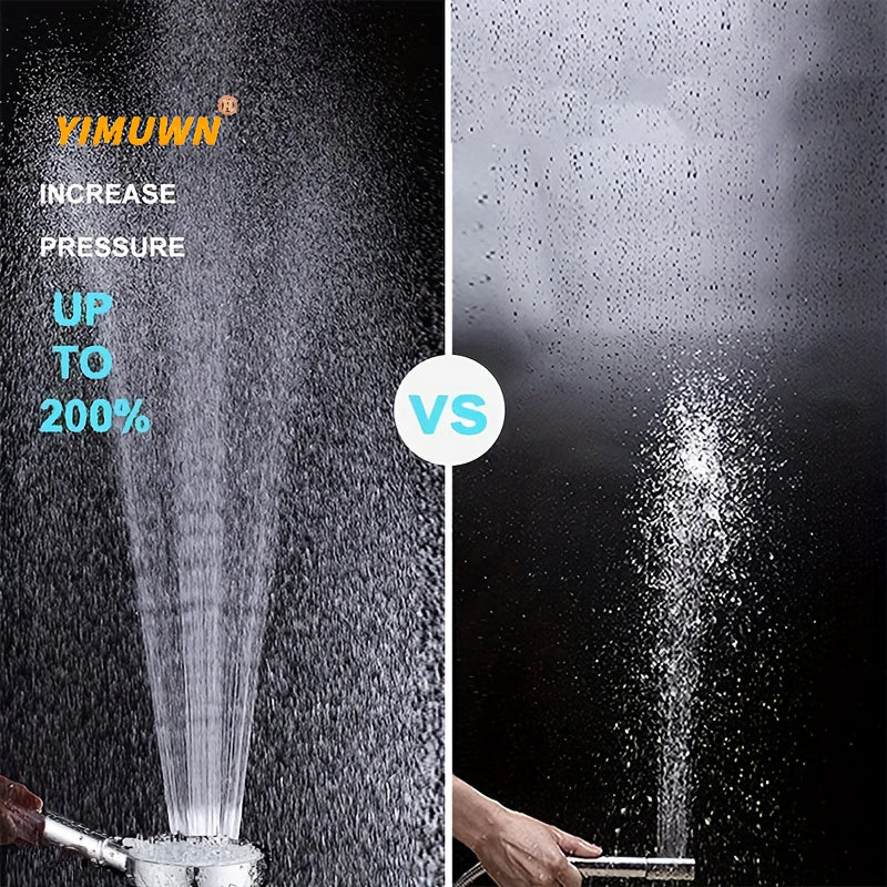 Automatically Color-Changing LED Rainfall Shower Head - 1pc Water Saving Showerhead with Temperature Sensor - Bathroom Accessories