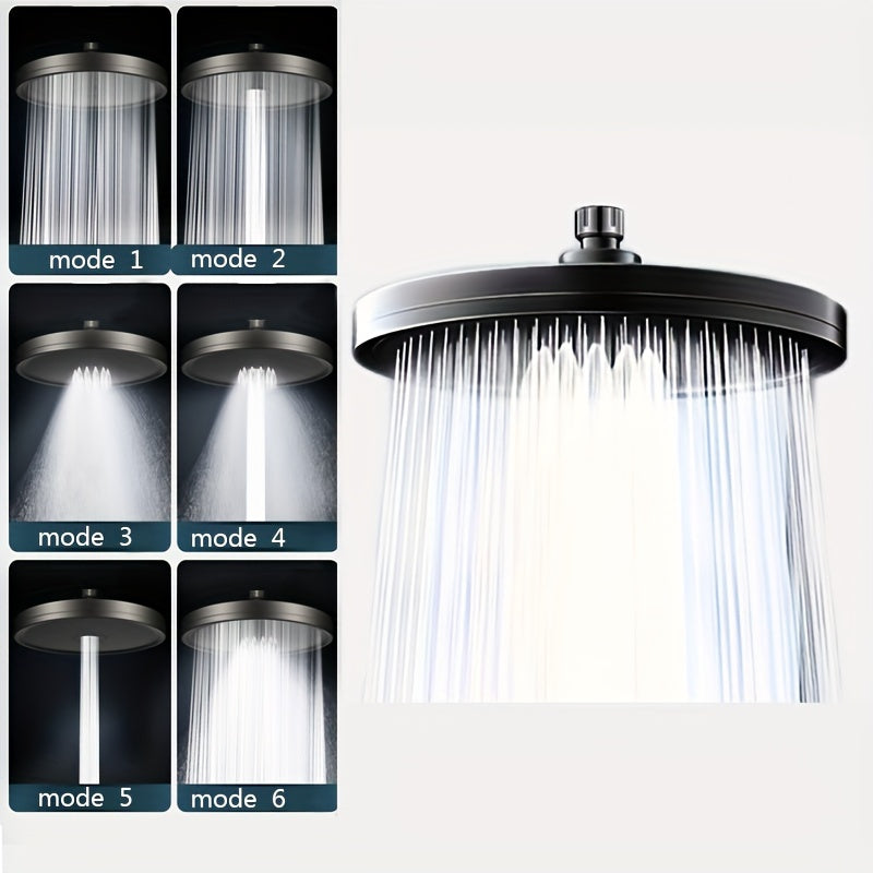 1pc Premium High-pressure Shower Head - Top Spray, Wide Coverage, Lotus Design - Durable, Pressurized, Single-head for a Luxurious Bath Experience - Perfect Household Bathroom Accessory
