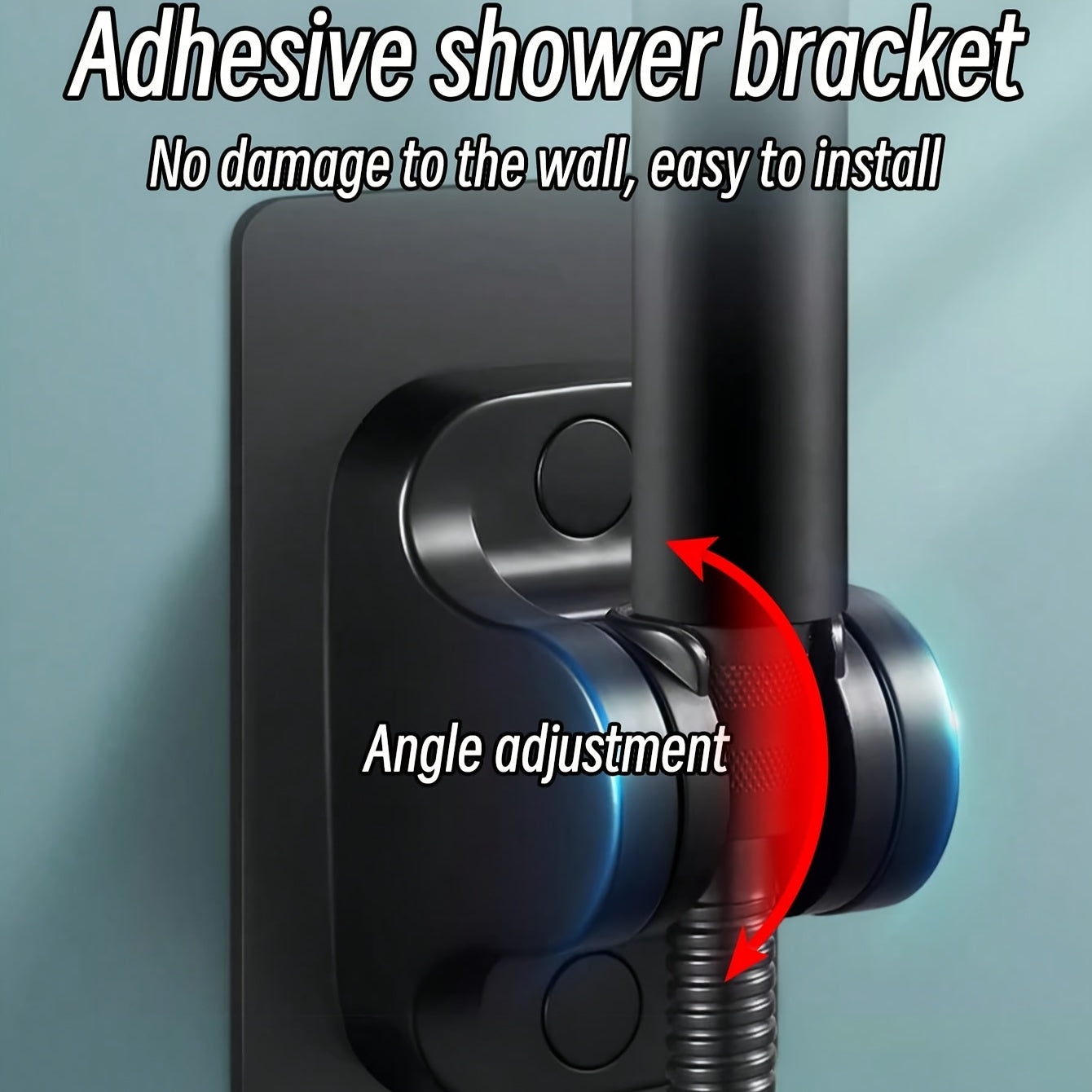 1pc Pressurized Handheld Shower Head Wth Bracket And Hose, 5 Modes Adjustable Water Output Shower Head, Bathroom Shower Nozzle, Shower Sprinkler, Bathroom Hardware, Bathroom Accessories