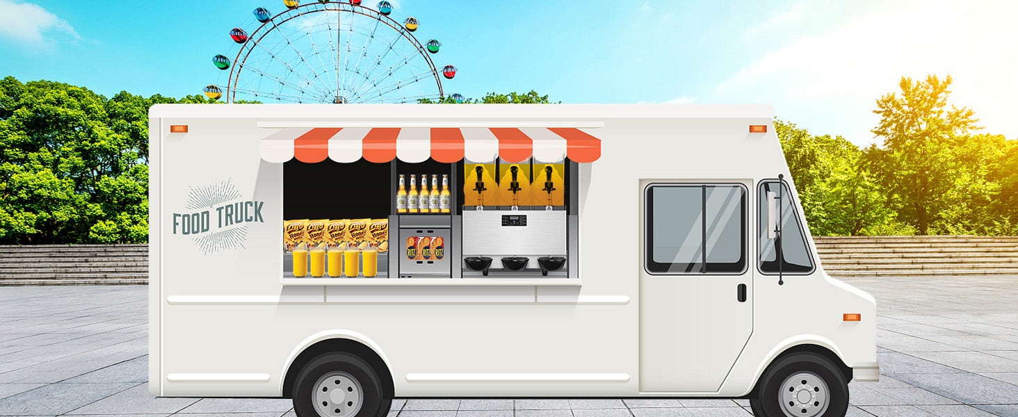 VEVOR 1/2/3 Tanks Commercial Ice-Cool Juice Smoothie Slush Maker Frozen Beverage Cold Drink Dispenser Vending Machine for Home