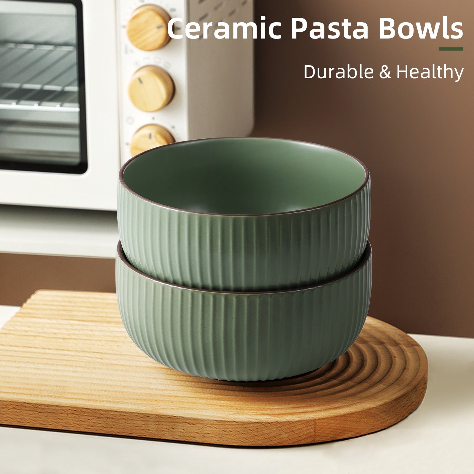 Ceramic Bowls For Kitchen, 46oz Bowl Set Of 4 For Cereal, Salad, Pasta