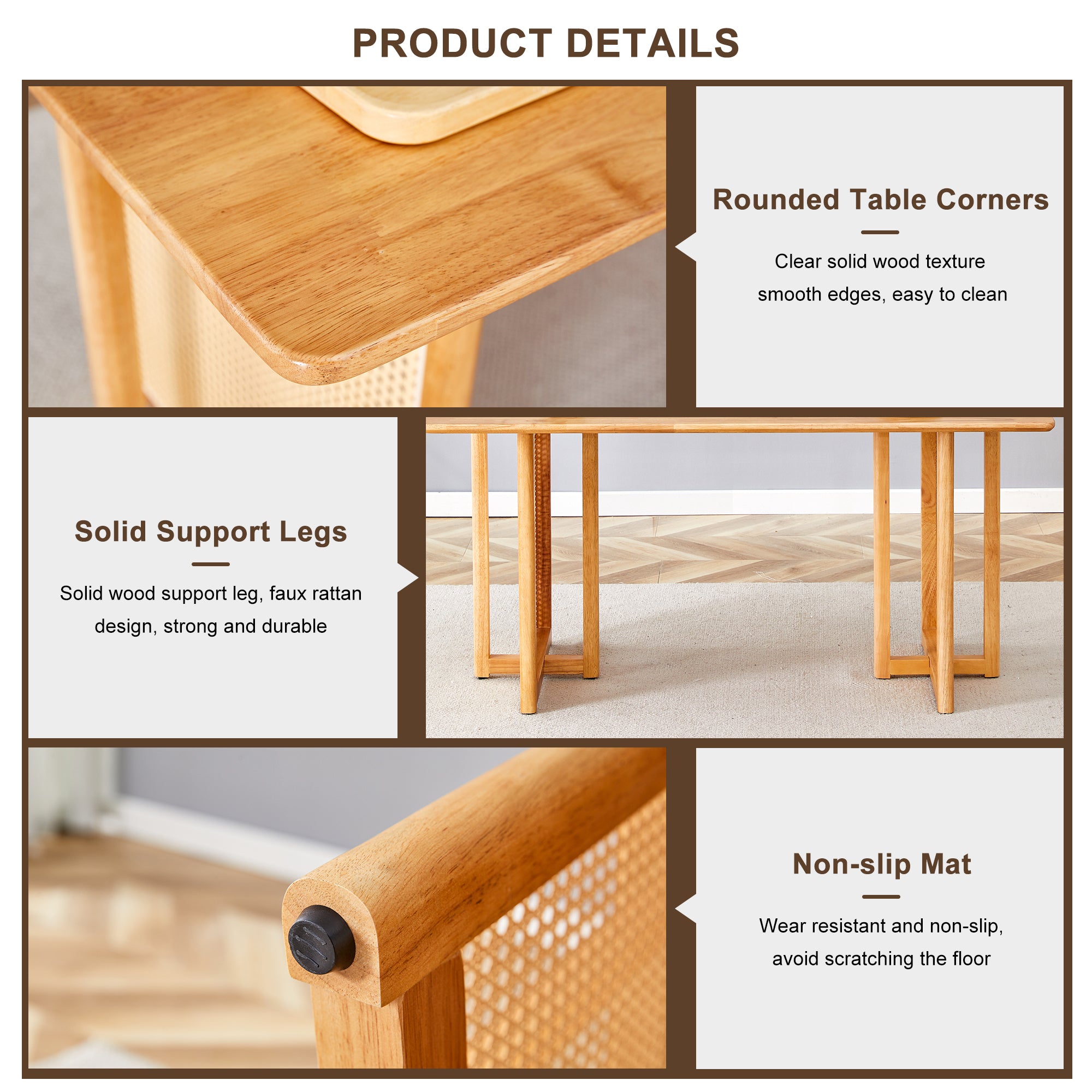 Chinese country retro solid wood dining table, simple modern imitation