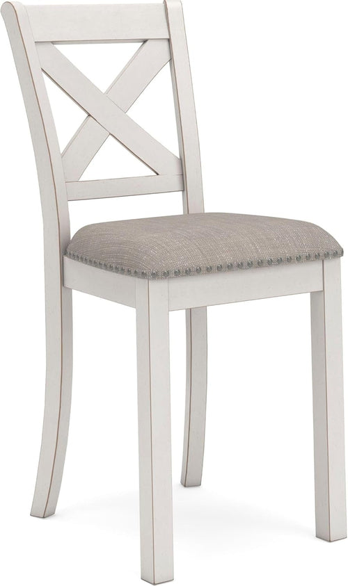 Robbinsdale Counter Height Bar Stool, 20" W X 23" D X 42" H, White