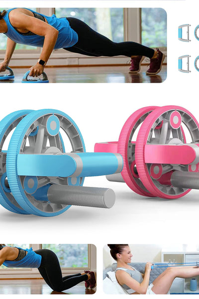 Multifunctional Abdominal Wheel Pull Strap Gym Fitness Training Set