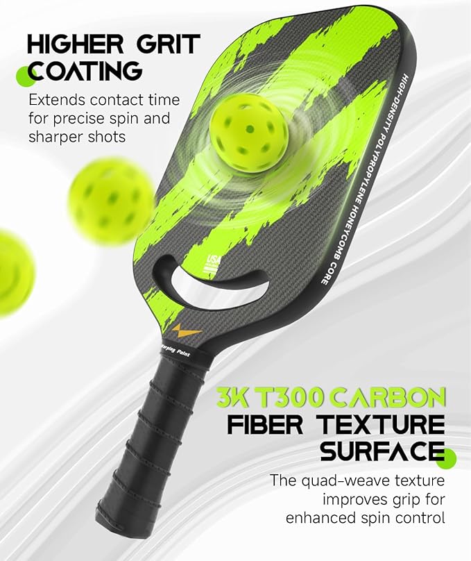 Ascent Control Green Pickleball Paddle 16mm