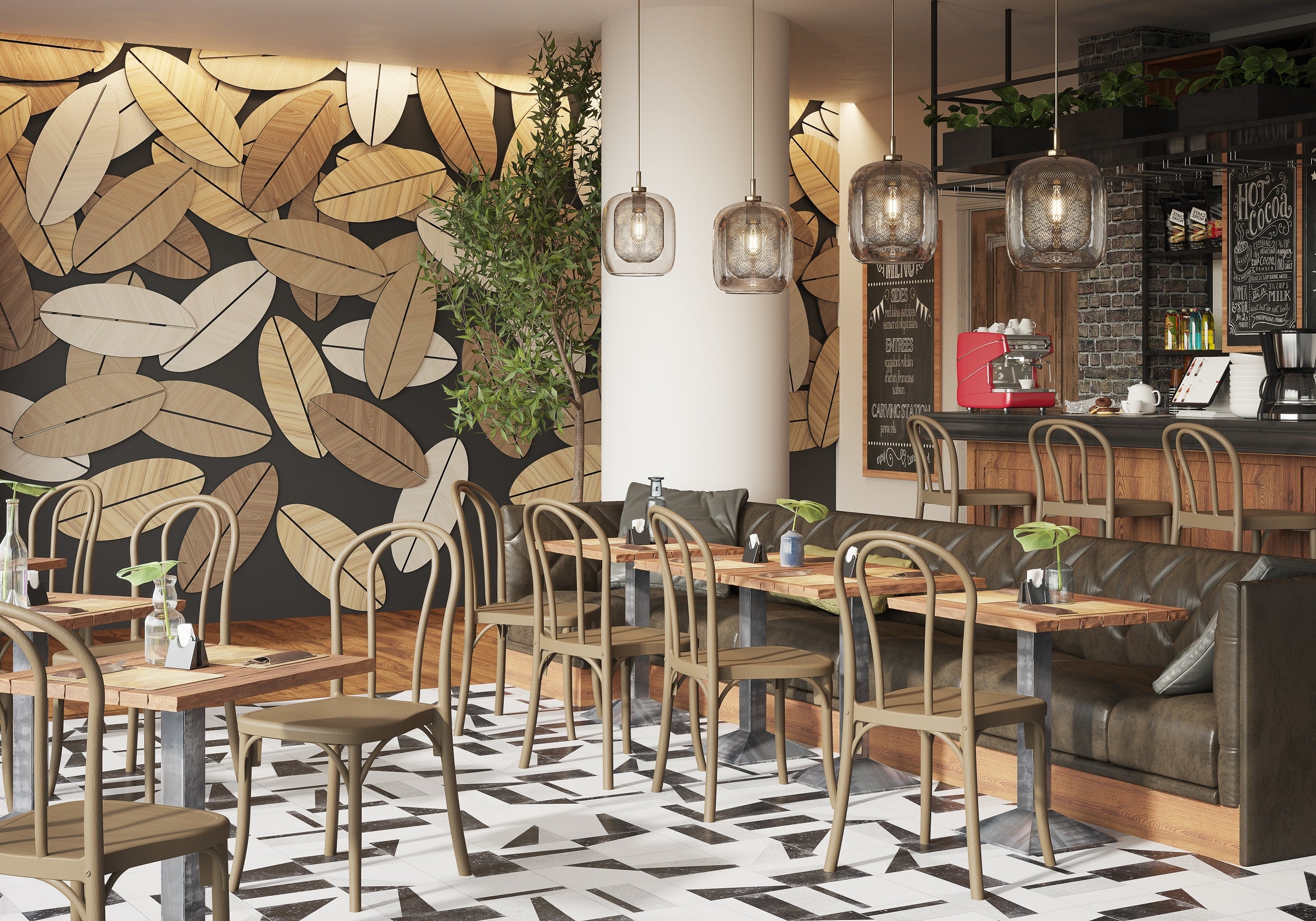 Set of 4 Soho Patio Stool 30"