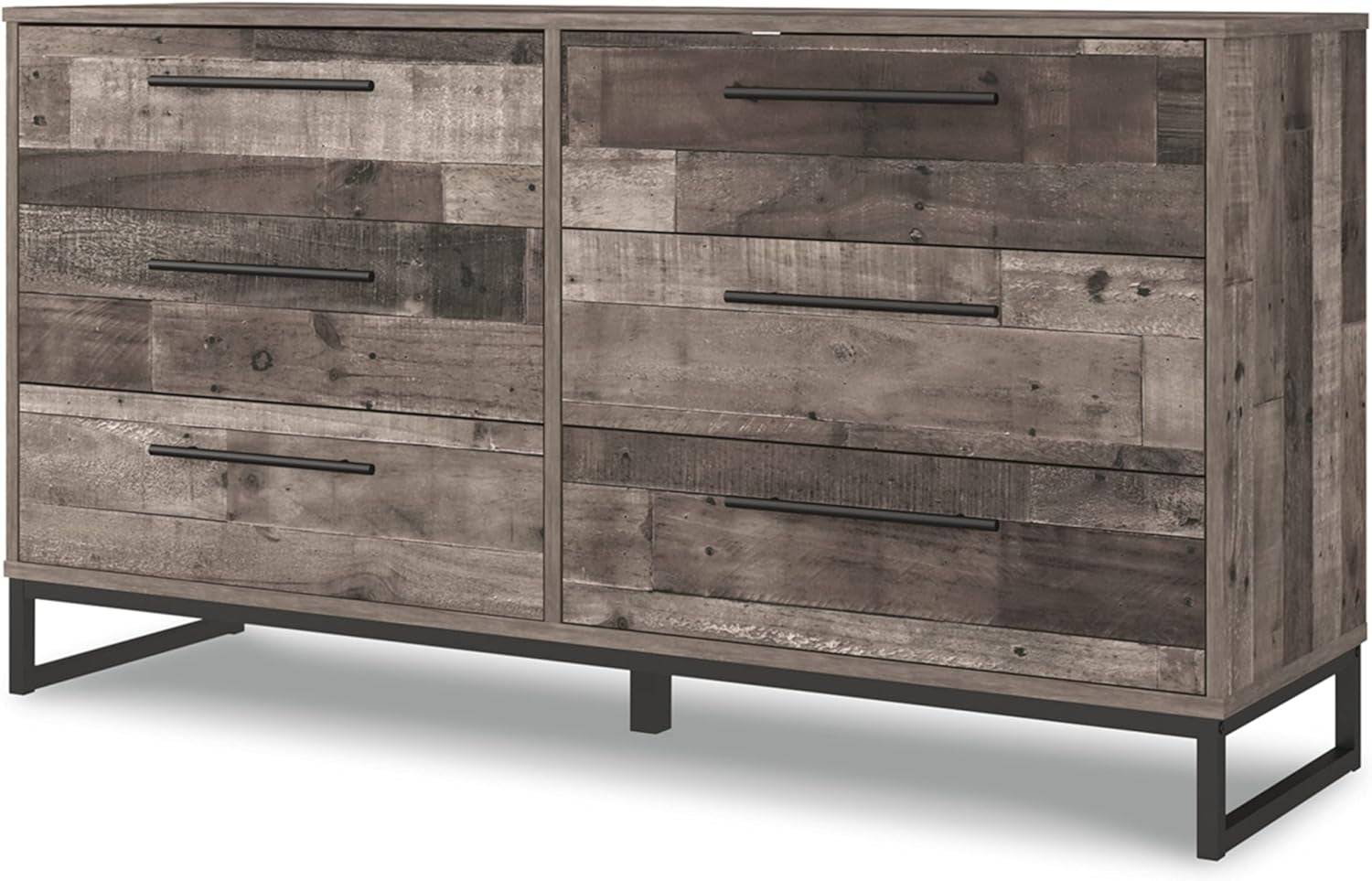 Neilsville 6 Drawer Dresser, Dark Brown