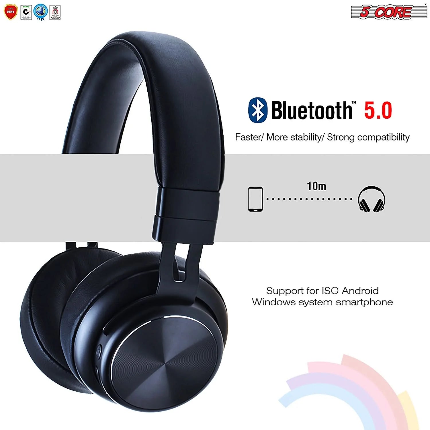 5Core Bluetooth Headphones Wireless Noise Cancelling Audifonos