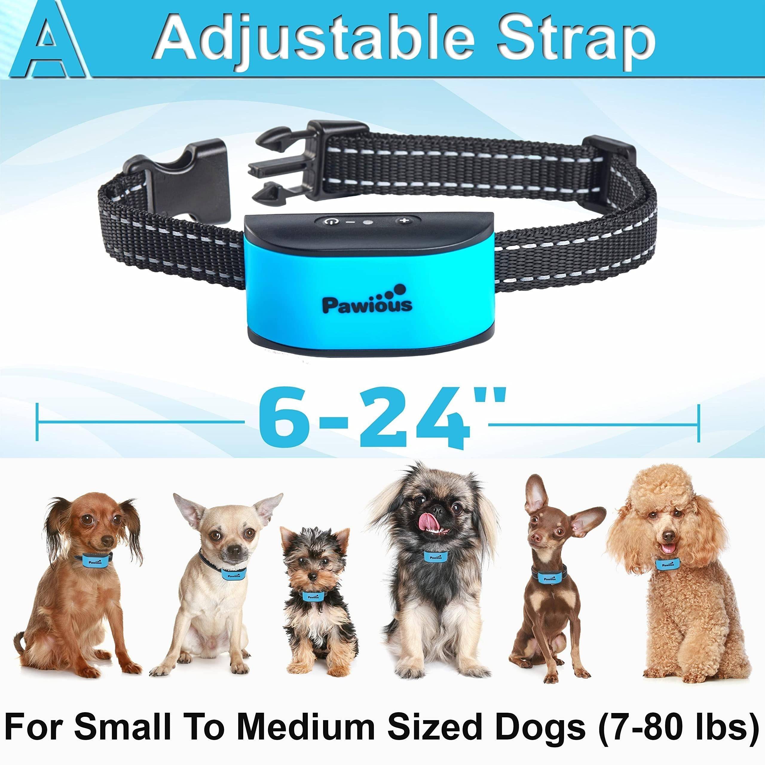 Small Dog Bark Collar Humane No Shock Rechargeable Anti Barking