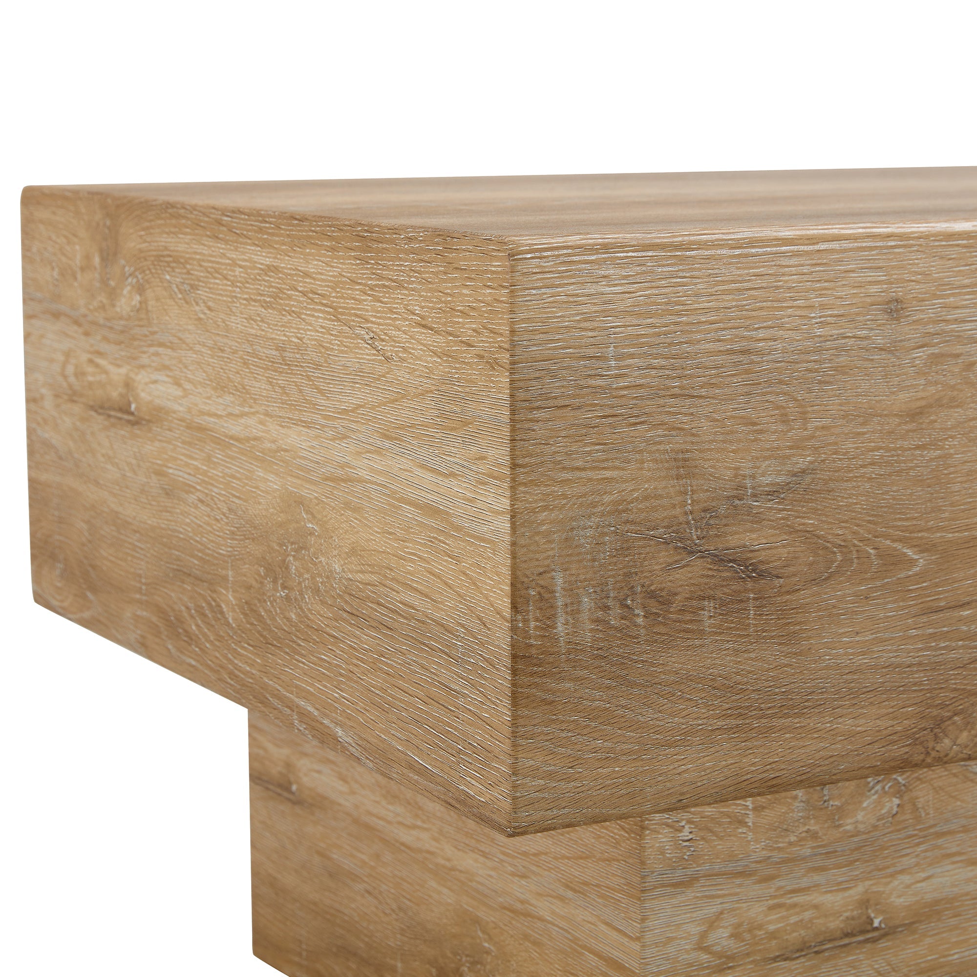 Modern Simple Light Wood Texture MDF Coffee Table - 43.3&