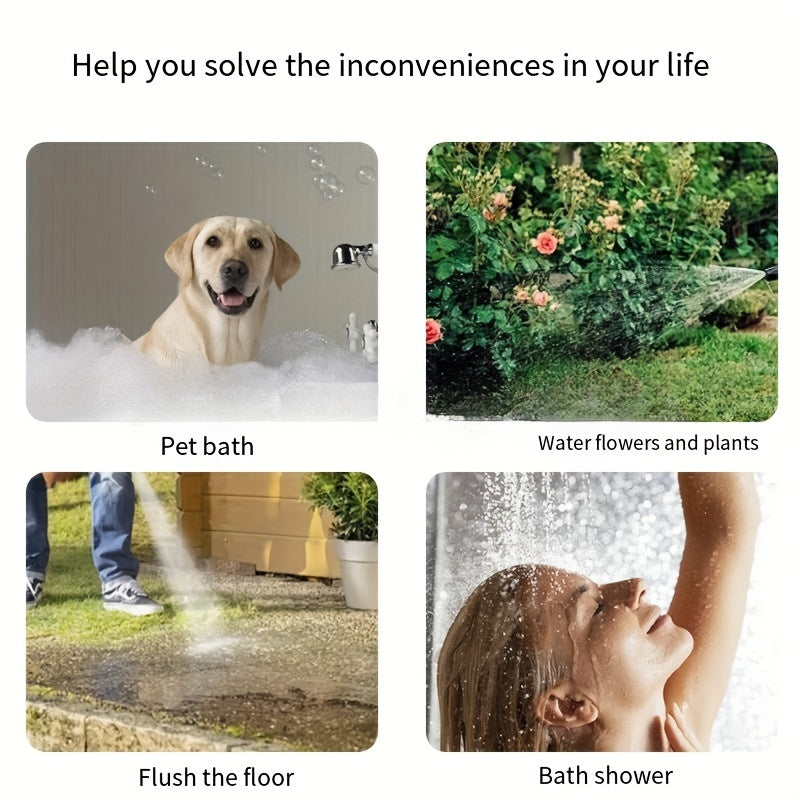 1pc Quick-Connect Portable Shower Head Attachment - Effortless Hair Washer & Pet Groomer - Durable Multifunctional Spray Nozzle for Sink Faucets - Easy Indoor/Outdoor Use