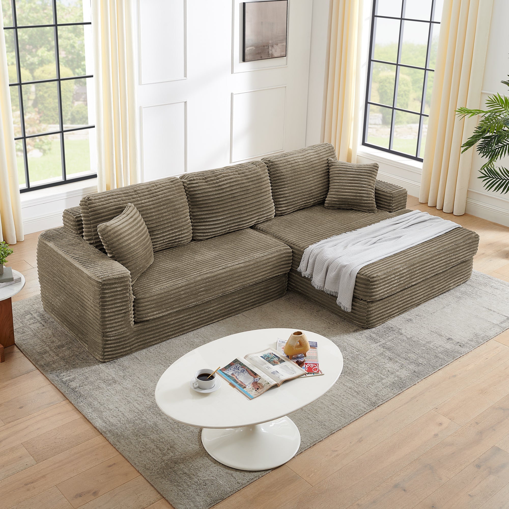 Right sofa seat,L shape Modular Sectional Sofa, Compressed Sectional