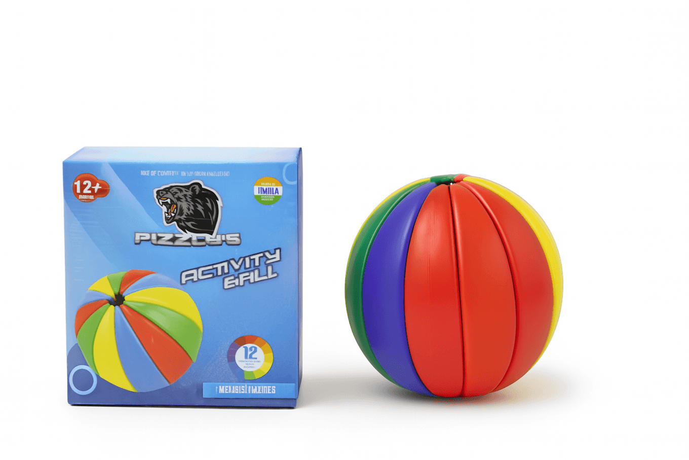 Multicolor Piztoys Activity Ball 12+
