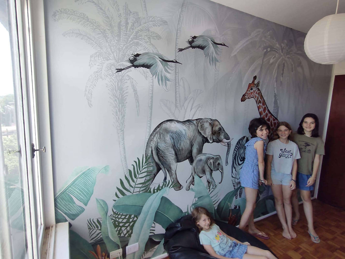 African Safari Mural