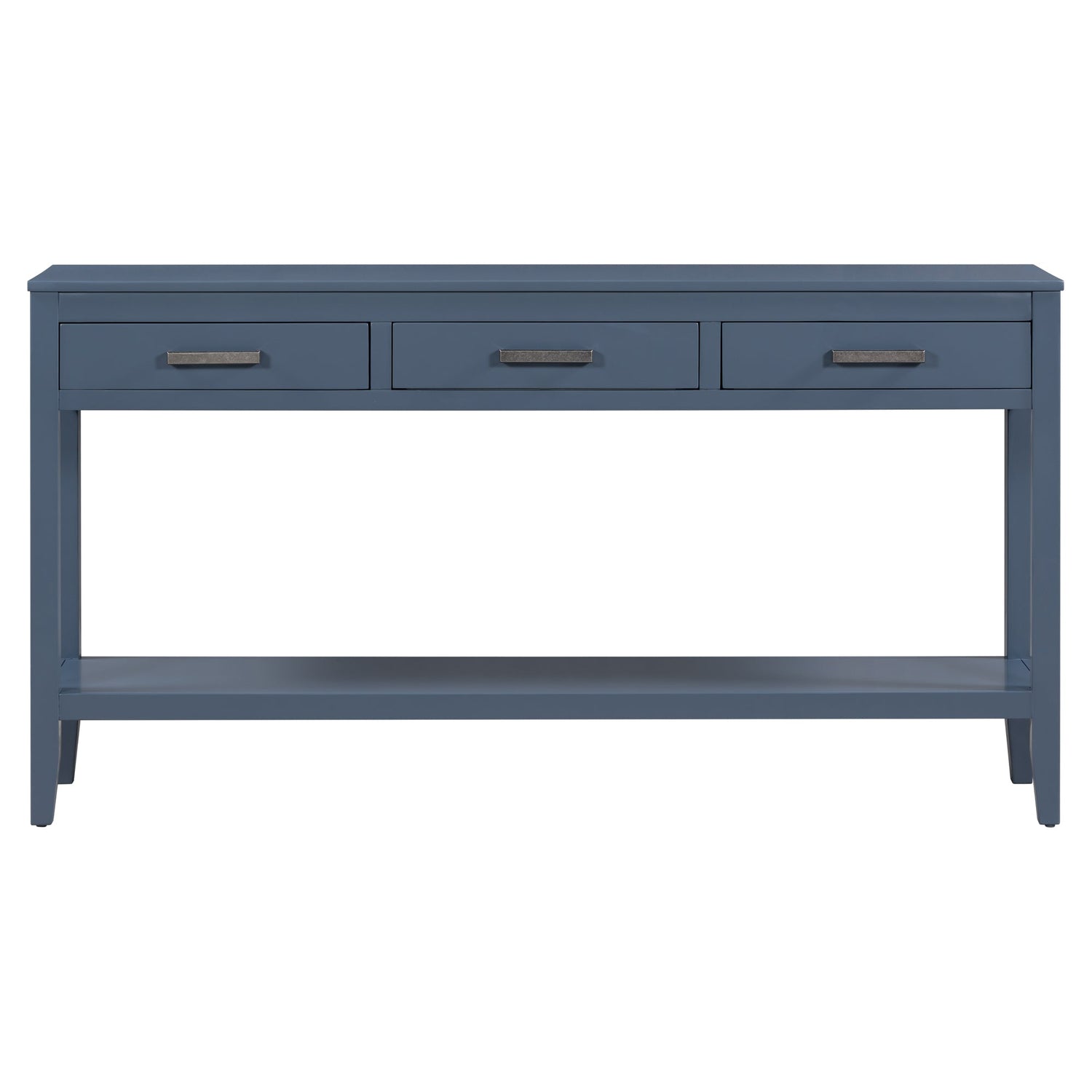 Contemporary 3-Drawer Console Table with 1 Shelf, Entrance Table for