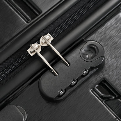 Hardshell Luggage Set 3 Piece, Durable ABS+PC Travel Suitcase with